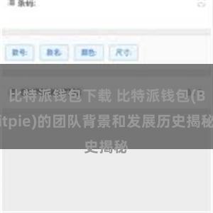 比特派钱包下载 比特派钱包(Bitpie)的团队背景和发展历史揭秘